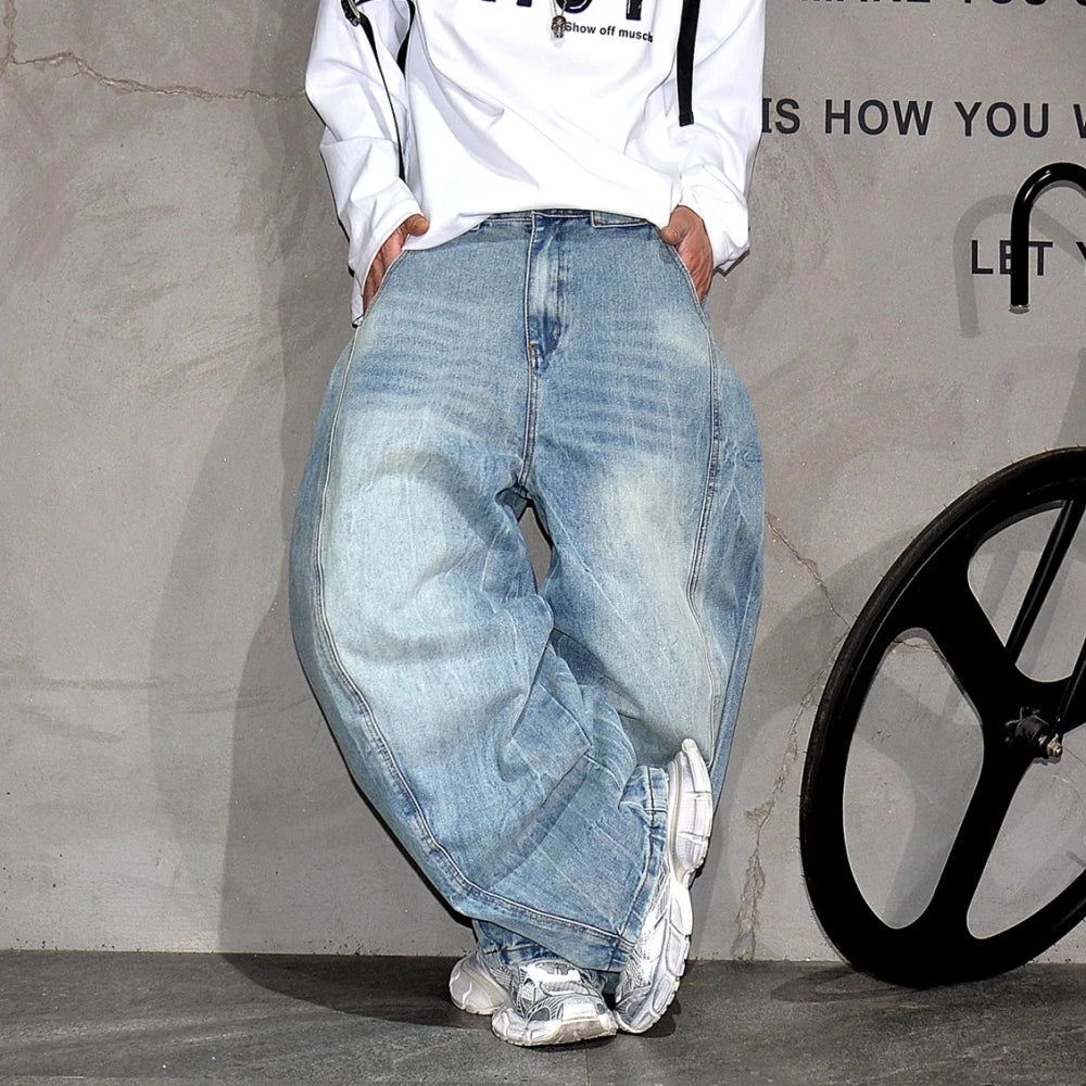 Vintage Baggy Premium Denim Cargo Jeans