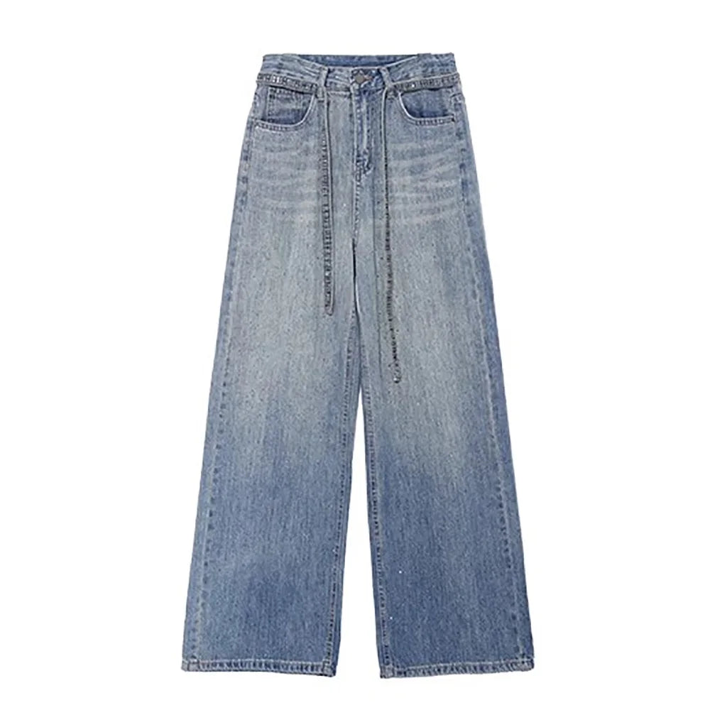 Wide Leg High Waisted Retro Jeans