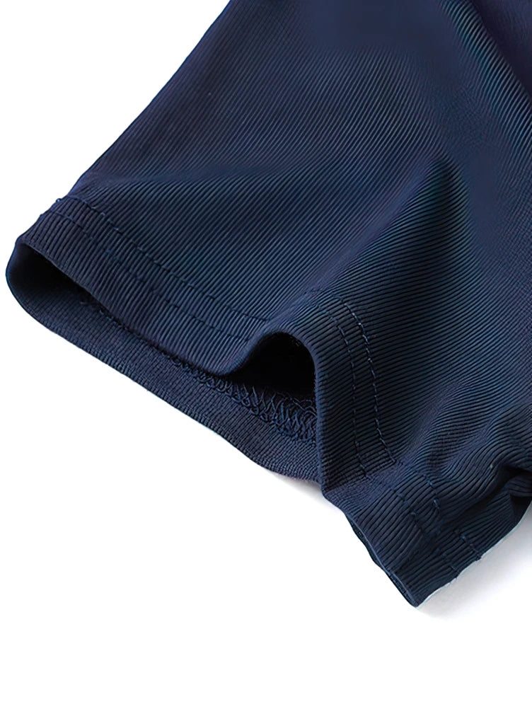 Slim Fit Ribbed Cotton Off-Shoulder T-Shirt