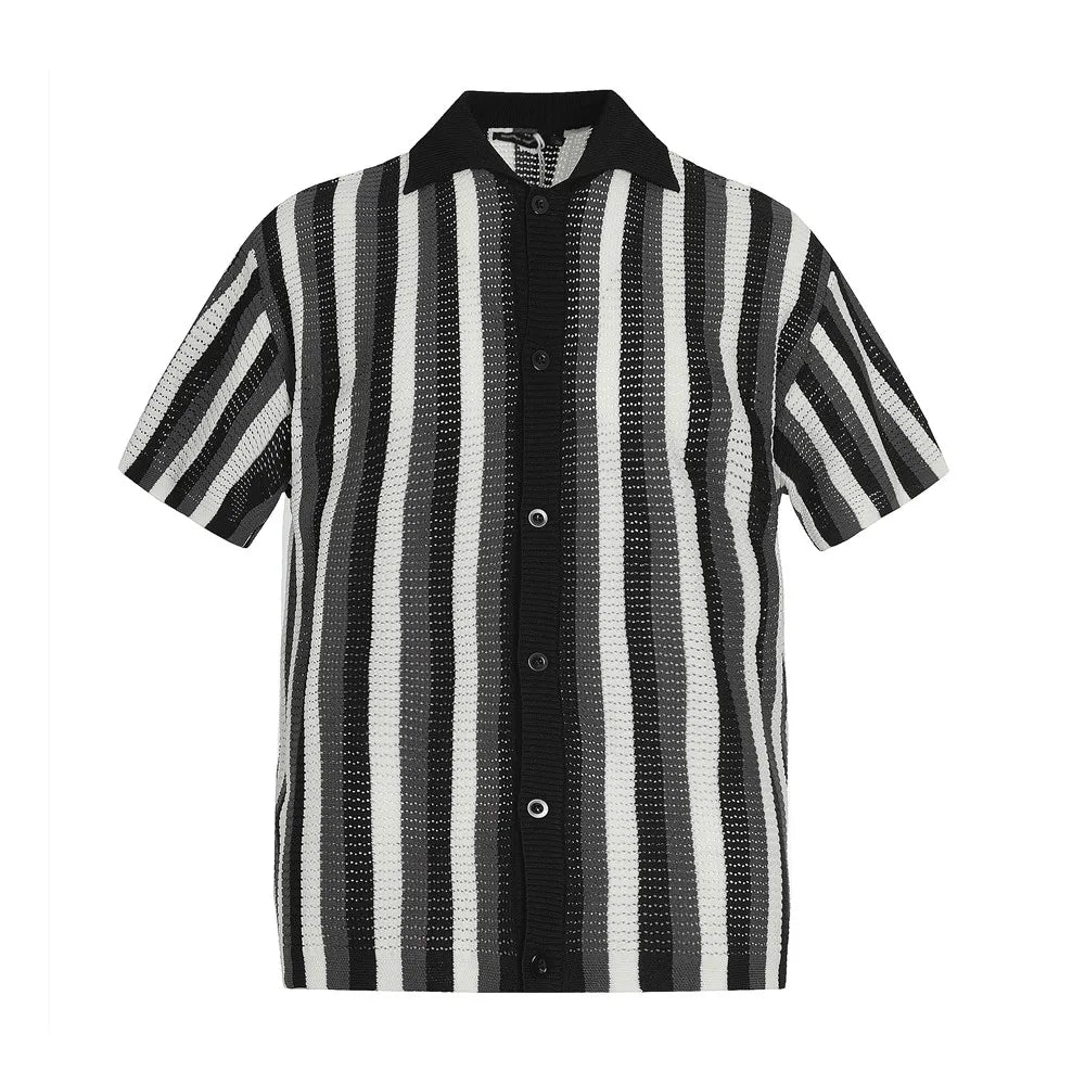 Striped Knitted Cardigan Summer Loose