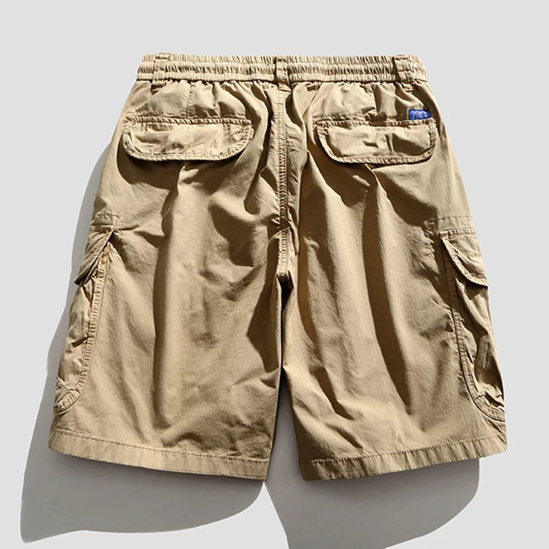 Vintage Classic Cotton Cargo Bermuda Shorts