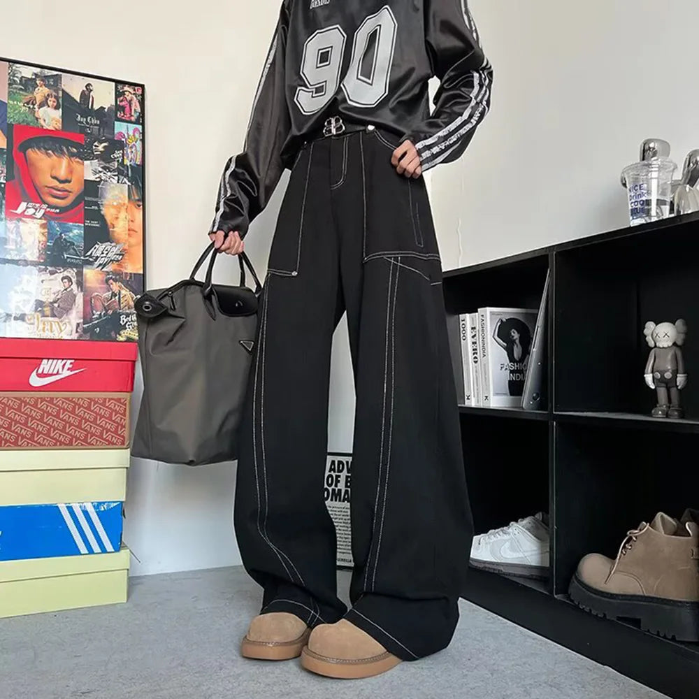Summer Baggy Jeans Solid Color