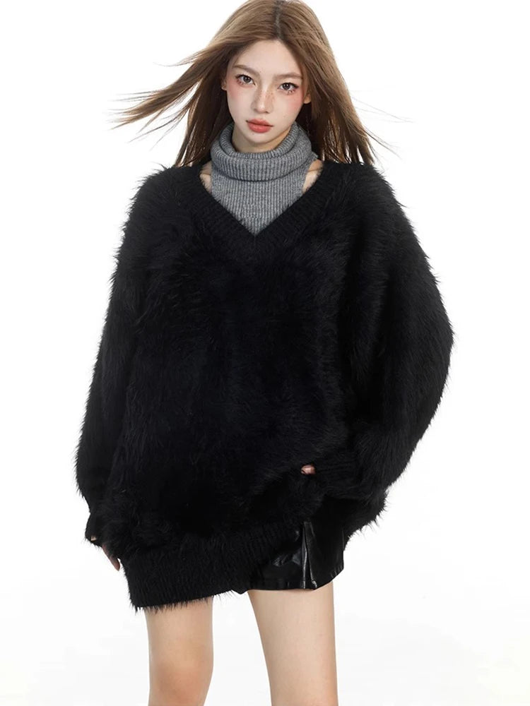 Cozy Knitted Sweater Autumn Winter Pullover