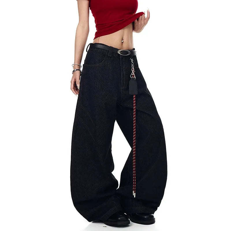 Vintage Original Blue Denim Wide Jeans