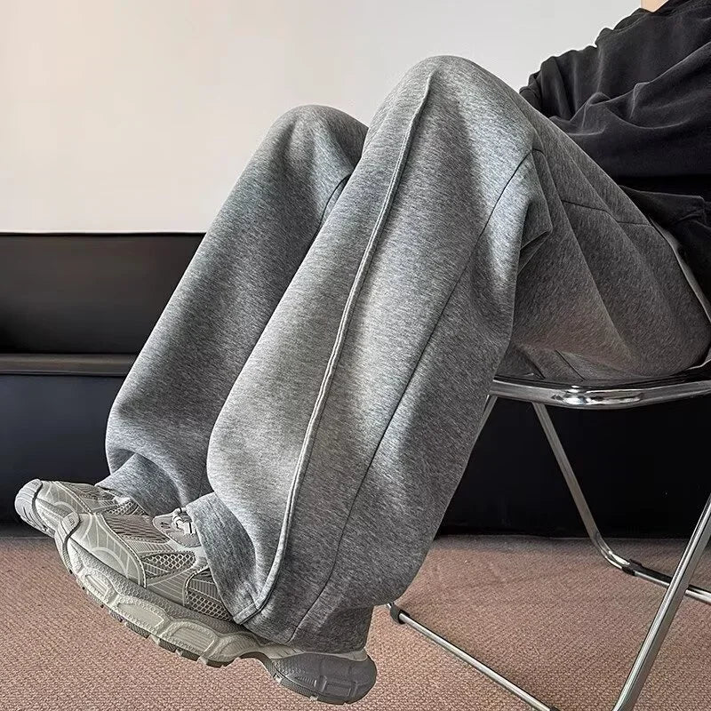 Autumn Pleated Straight Pants