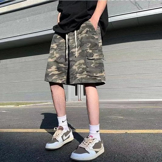 Retro Camouflage Workwear Shorts