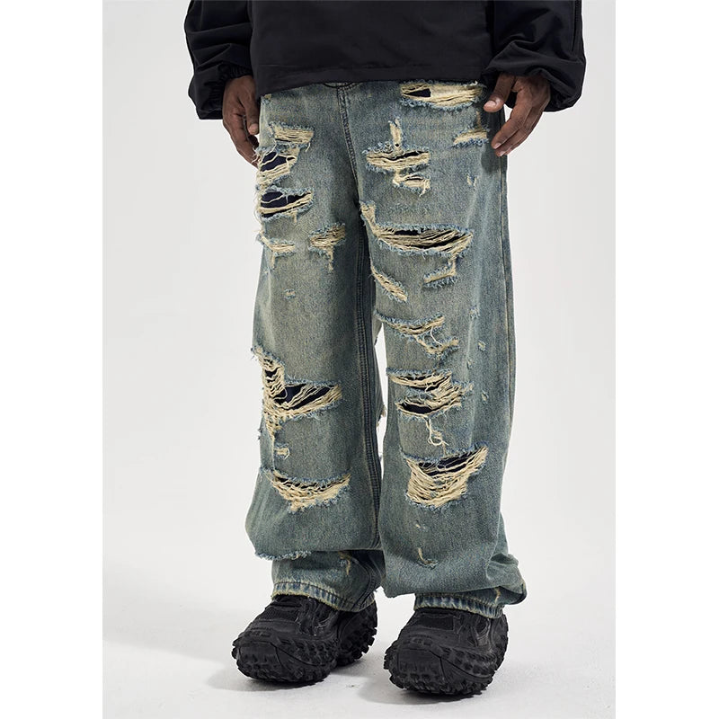 Retro Oversized Wide Leg Hip Jeans