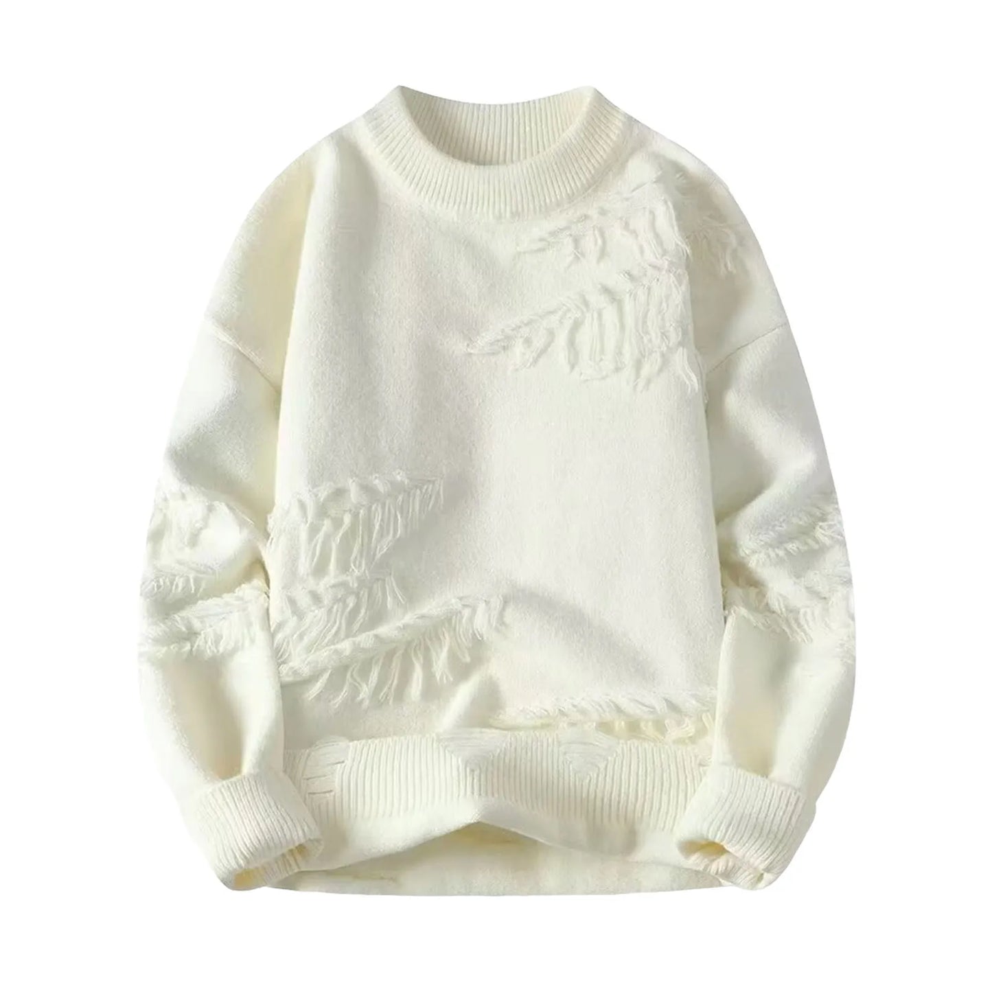 Ripped Knitted Hip Hop Sweater Pullover