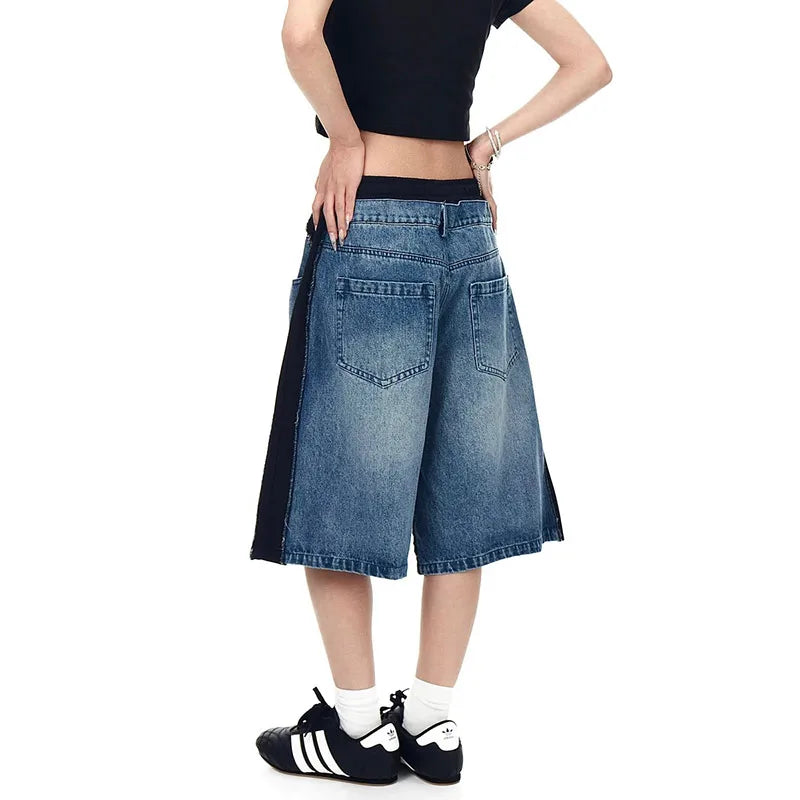 Versatile Wide Leg Retro Jorts