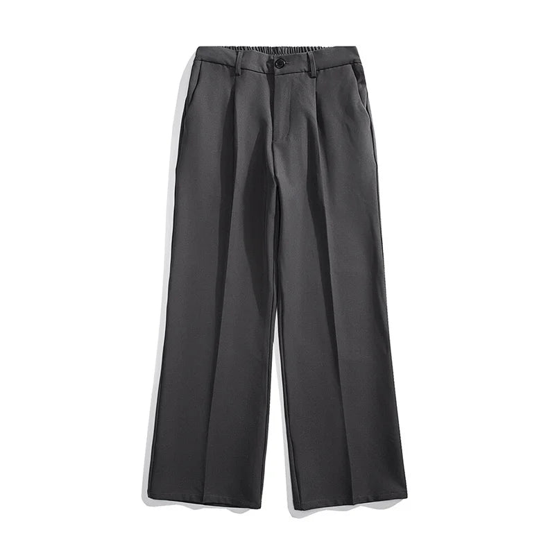 Black Comfortable Thin Straight Pants