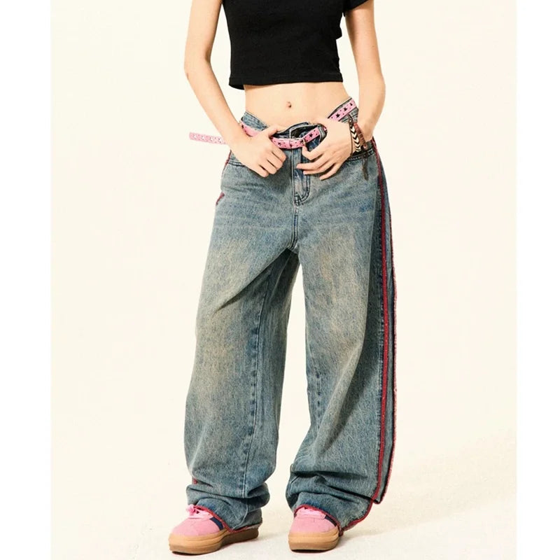 High Waist Baggy Retro Denim Jeans