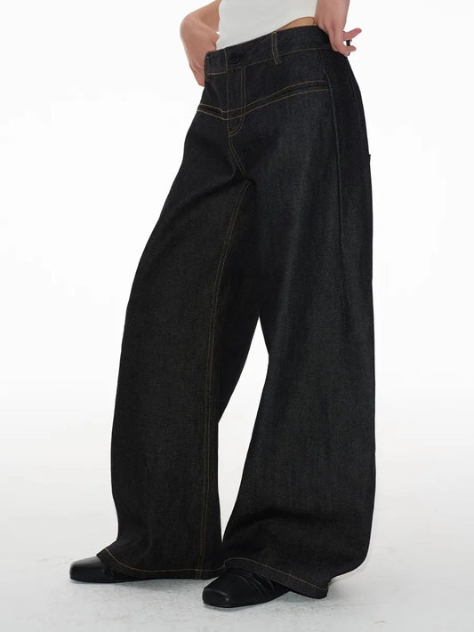Vintage Baggy Low Waist Lace Jeans