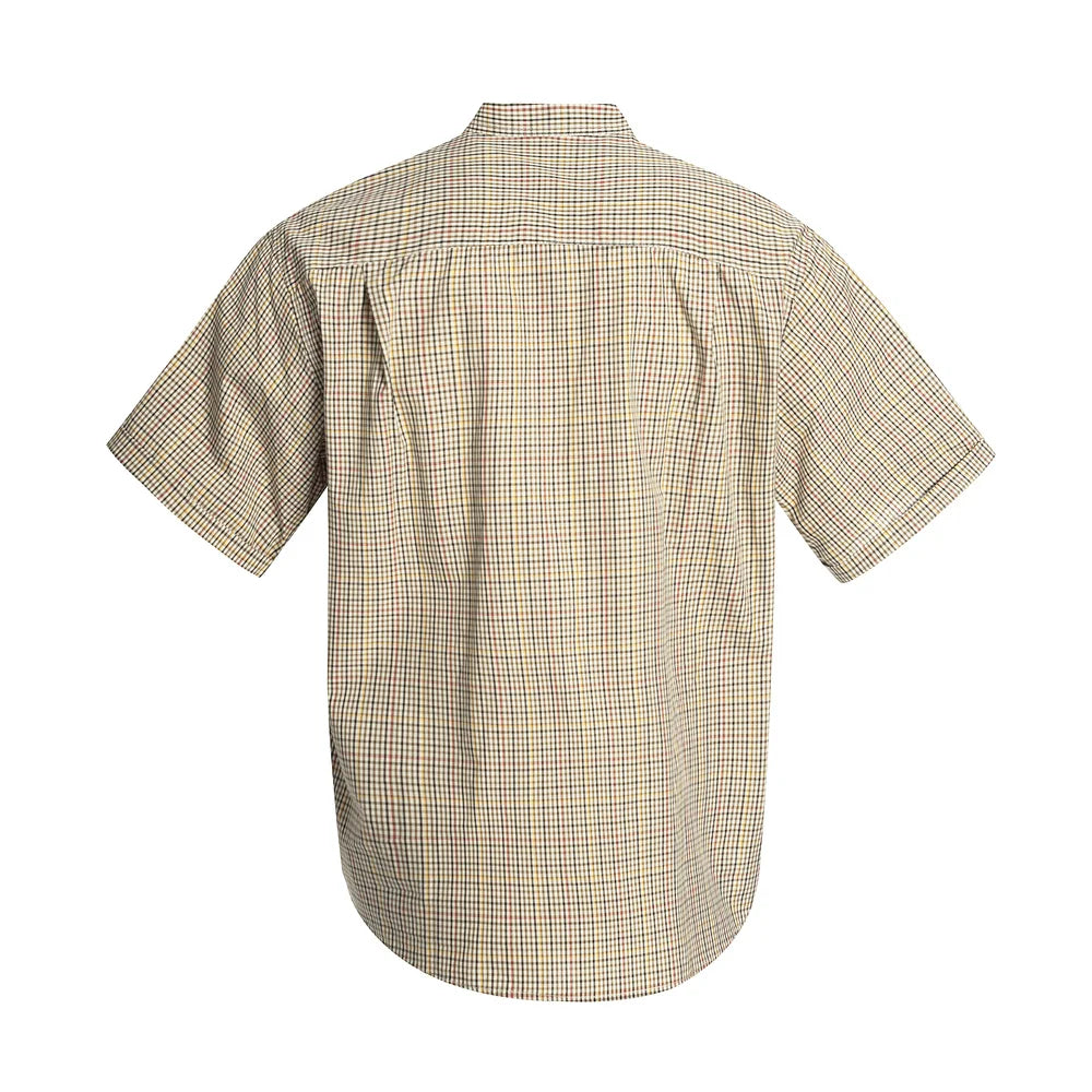 Plaid Retro Casual Short Sleeve Shirt