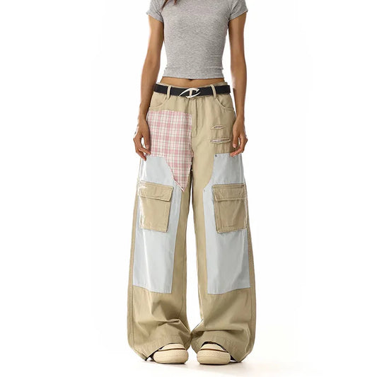 Popular Vintage Patchwork Wide Leg Jeans