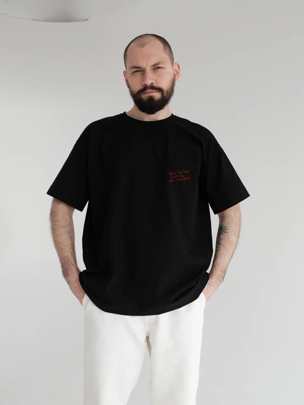 Kyiv Freedom Print Cotton T-Shirt