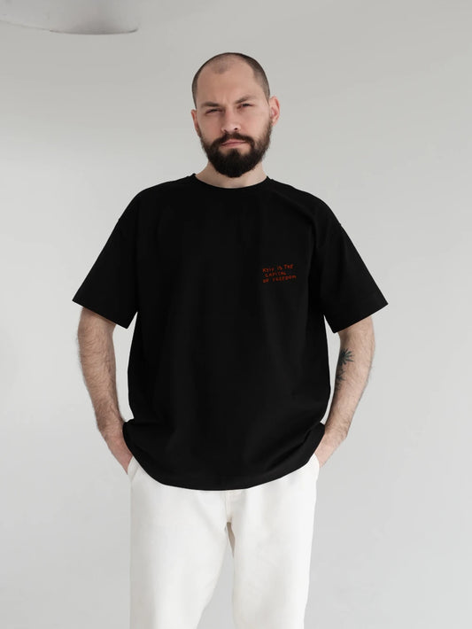 Kyiv Freedom Print Cotton T-Shirt