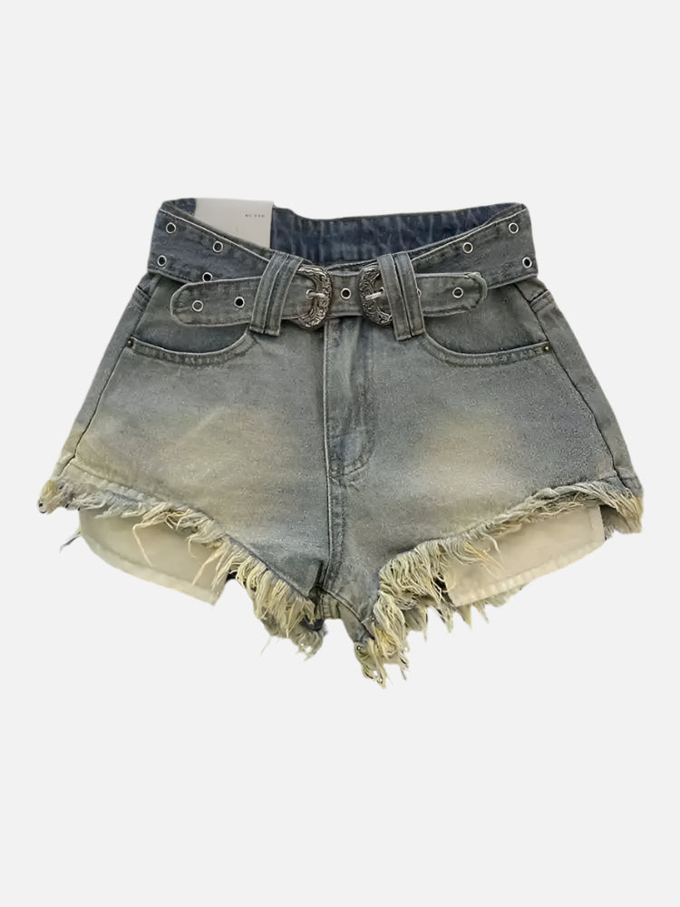 Vintage High Waist Denim Shorts