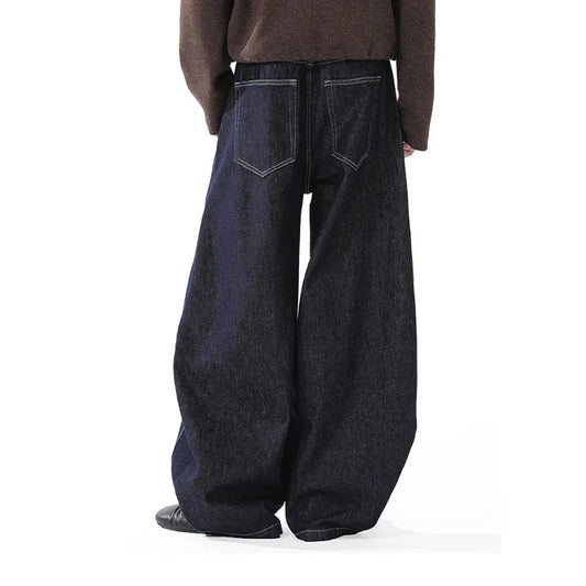 Retro Oversize Ripped Denim Jeans