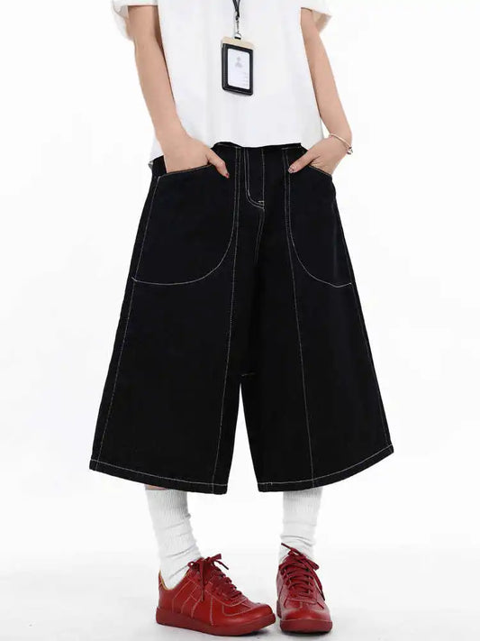 Black Oversized Vintage Y2K Japanese Jeans