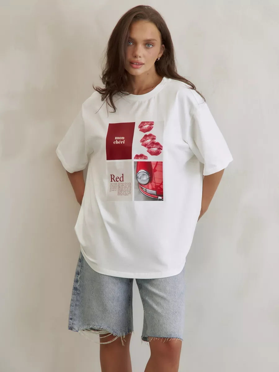Hot Girl Y2K Design Printed T-Shirt