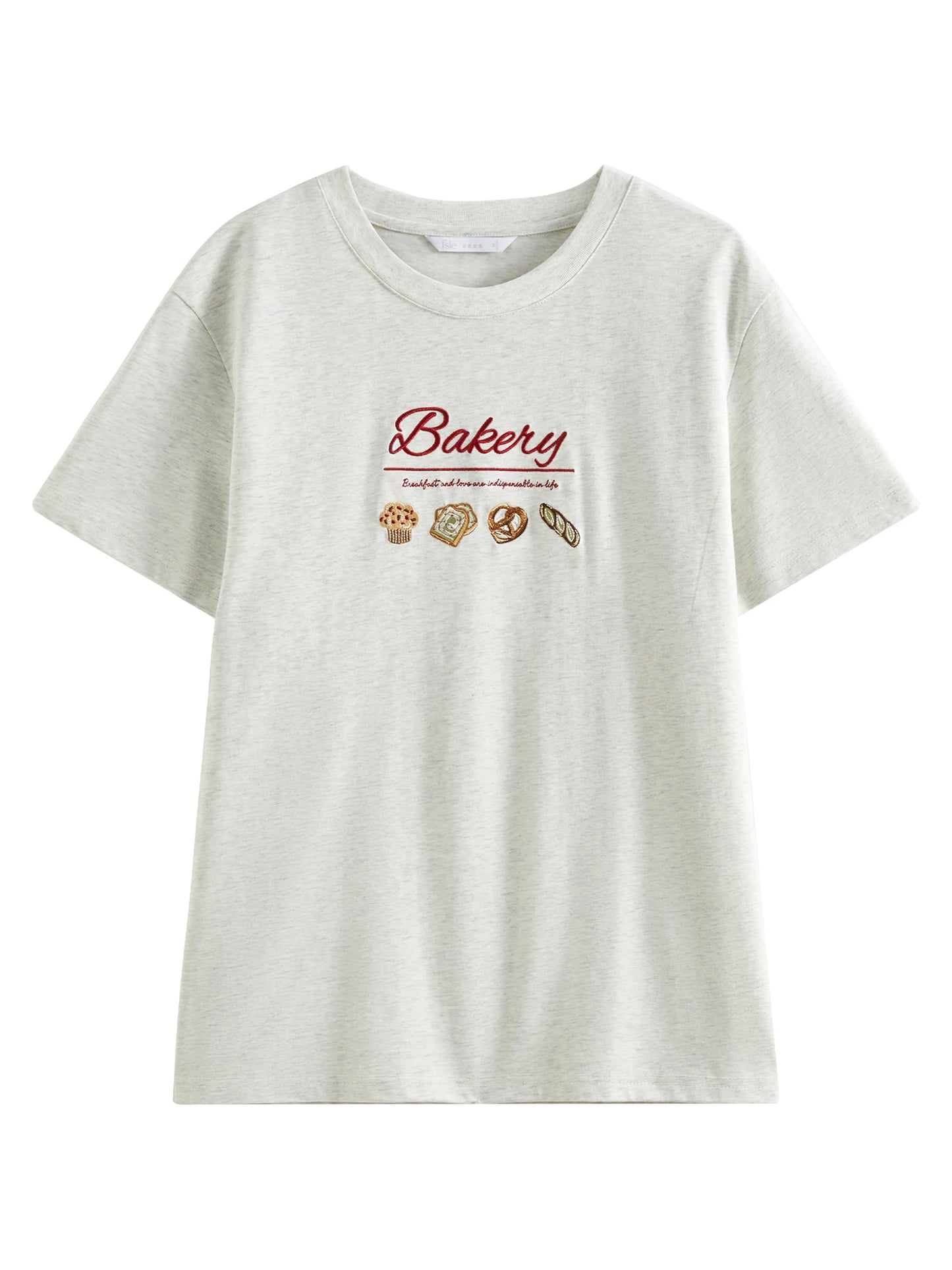 Vintage Embroidered Linen Cotton T-Shirt