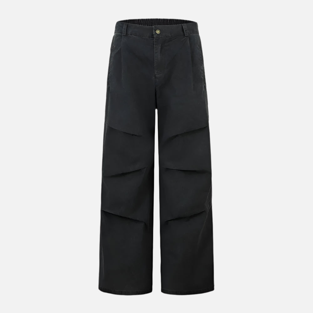 Loose Retro Pleated Cargo Pants