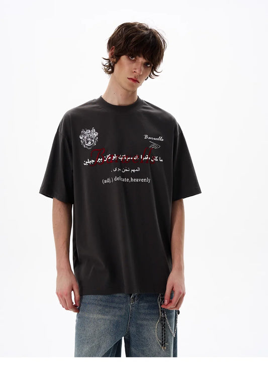 Embroidered Vintage Summer Cotton T-Shirt