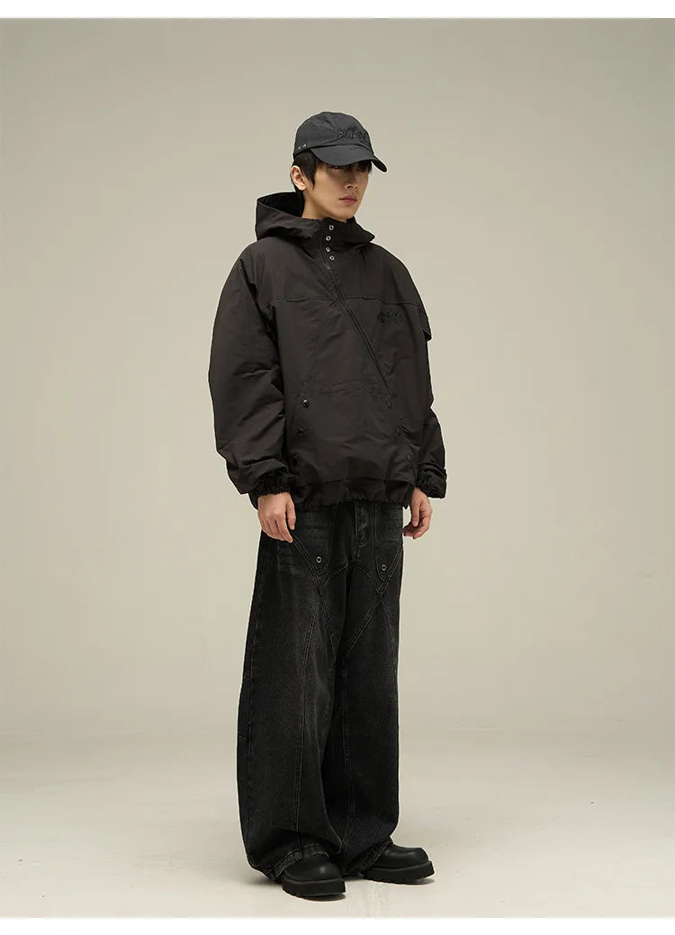 Vintage American Style Baggy Wide Jeans