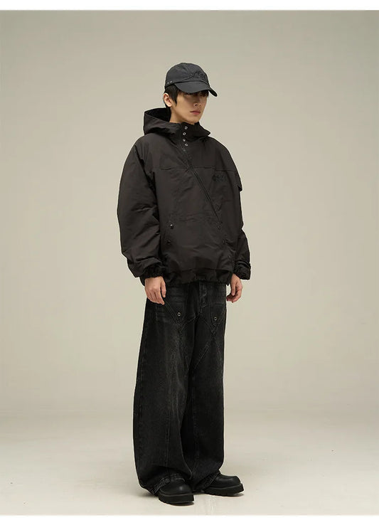 Vintage American Style Baggy Wide Jeans
