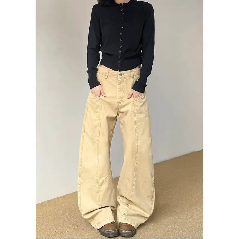 Classic High Waist Wide Leg Jeans
