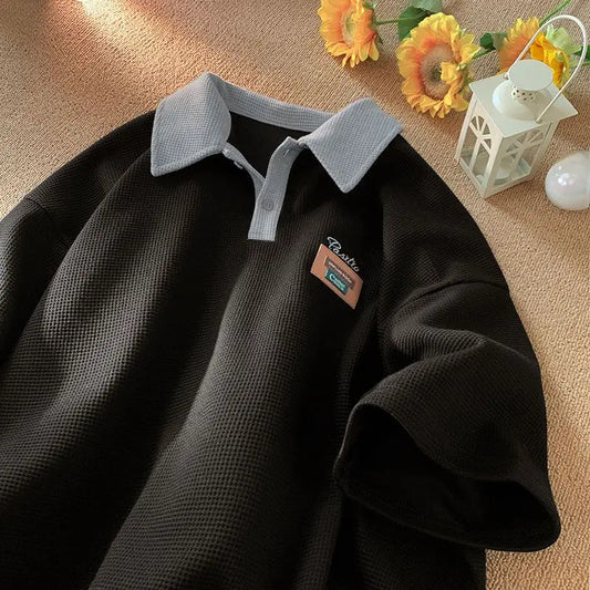 Vintage American Waffle Polo T-Shirt