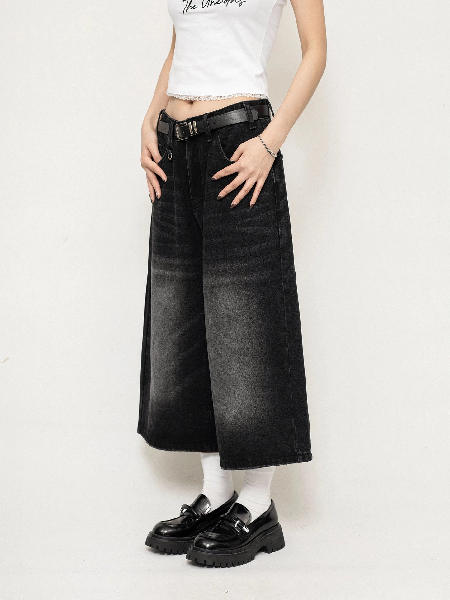 Vintage Loose Wide Leg Denim Jeans