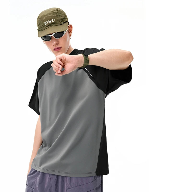 Breathable Quick Dry Color Block T-Shirt