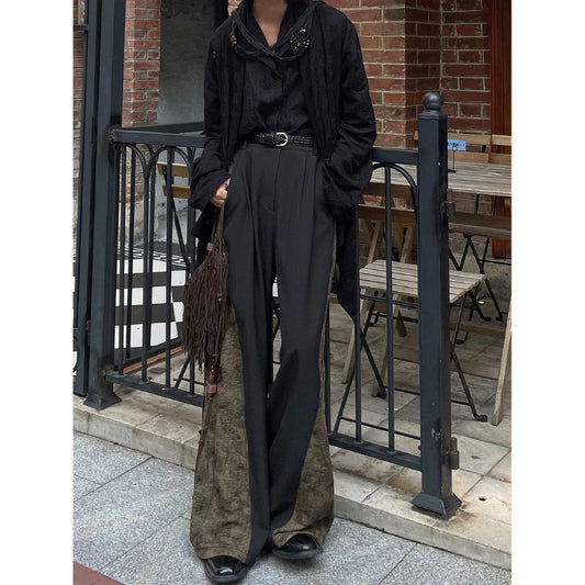 High Waist Button Bell Bottoms Pants