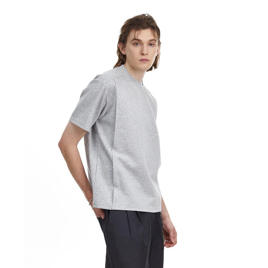 Modern Loose Fit Spliced Short T-Shirt