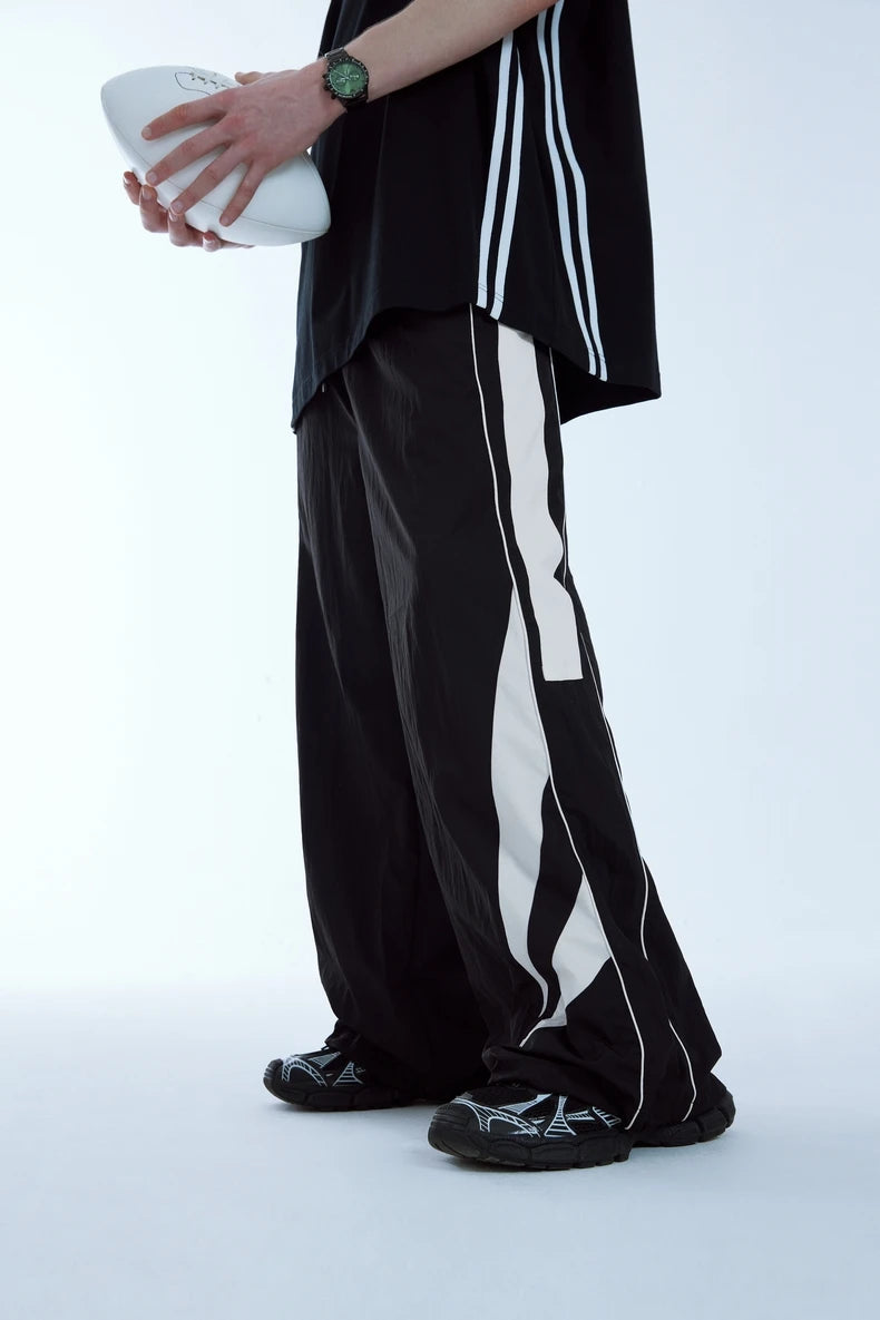 Inflation Retro Patchwork Wide Leg Pants
