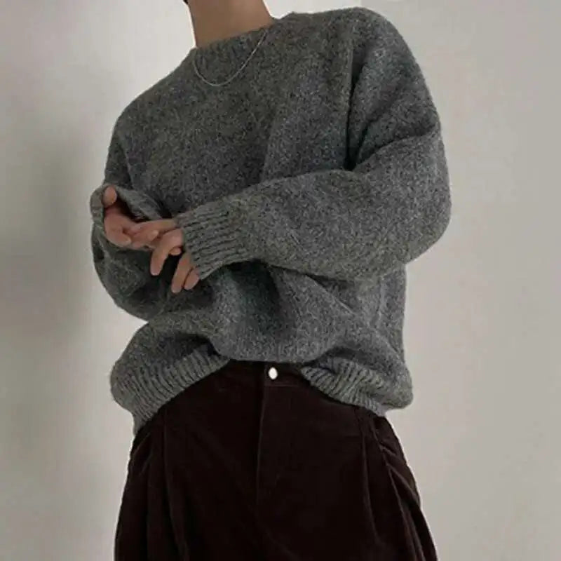 Casual Loose Round Neck Pullover Sweater