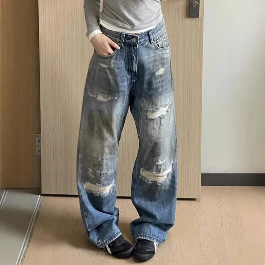 Retro Trend Baggy Jeans