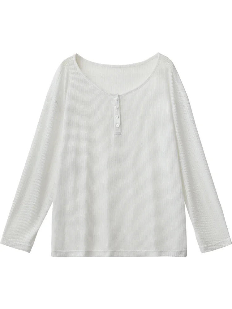 Slightly Transparent Korean Chic Women's T-Shirt