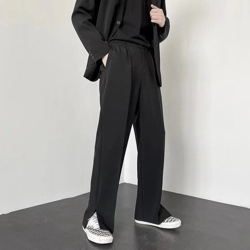Classic Wide Leg Suit Pants