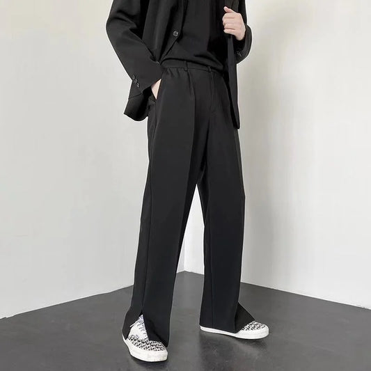 Classic Wide Leg Suit Pants
