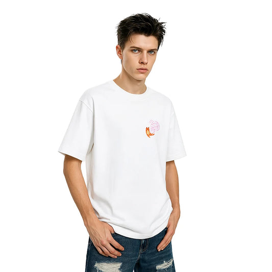 White Oversized Inflation 3D Puff T-Shirt