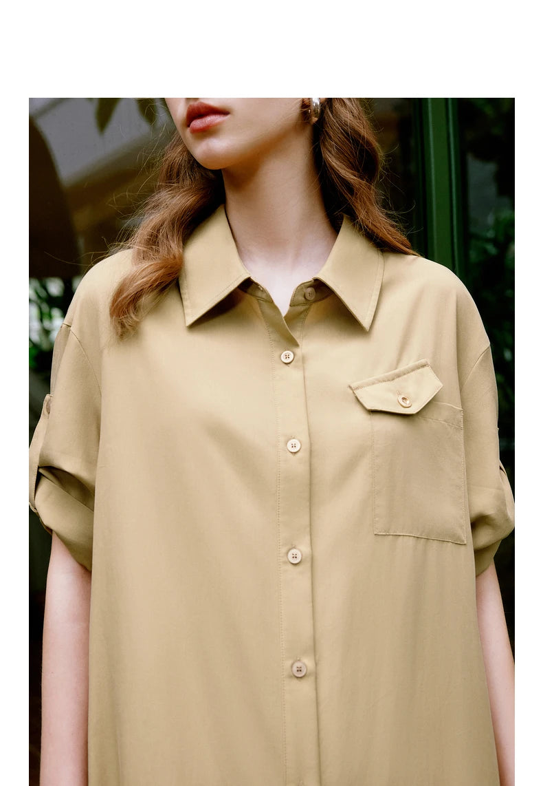 Stylish Summer Lyocell Silk Dress Women