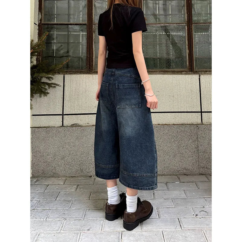 Vintage Oversized Y2K Style Denim Jeans