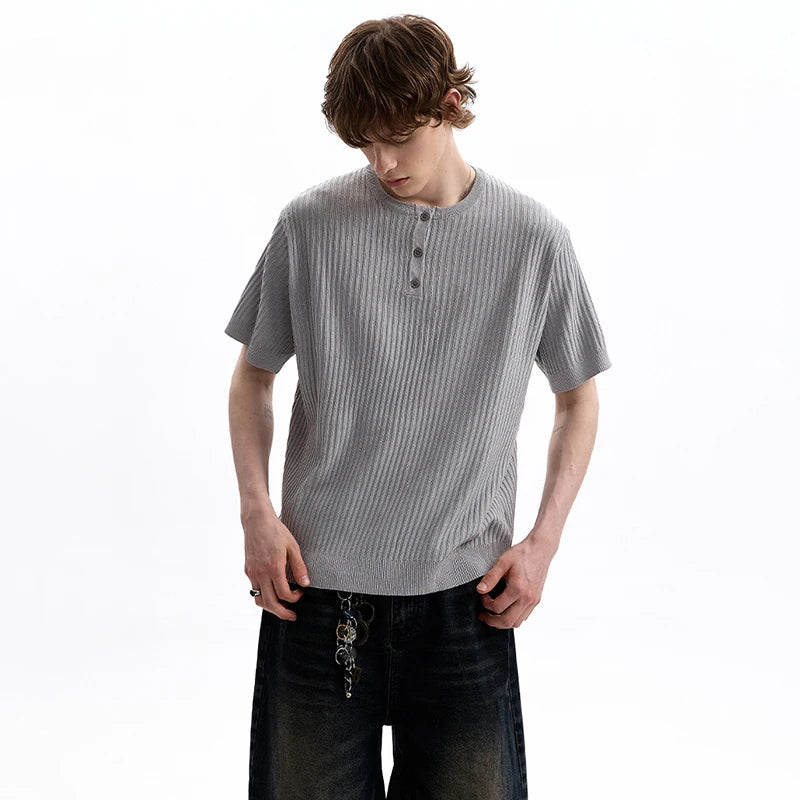 Elegant Solid Color Short Sleeve T-Shirt