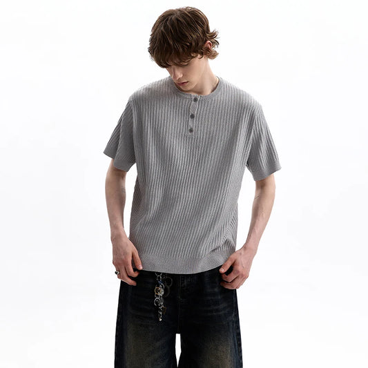 Elegant Solid Color Short Sleeve T-Shirt