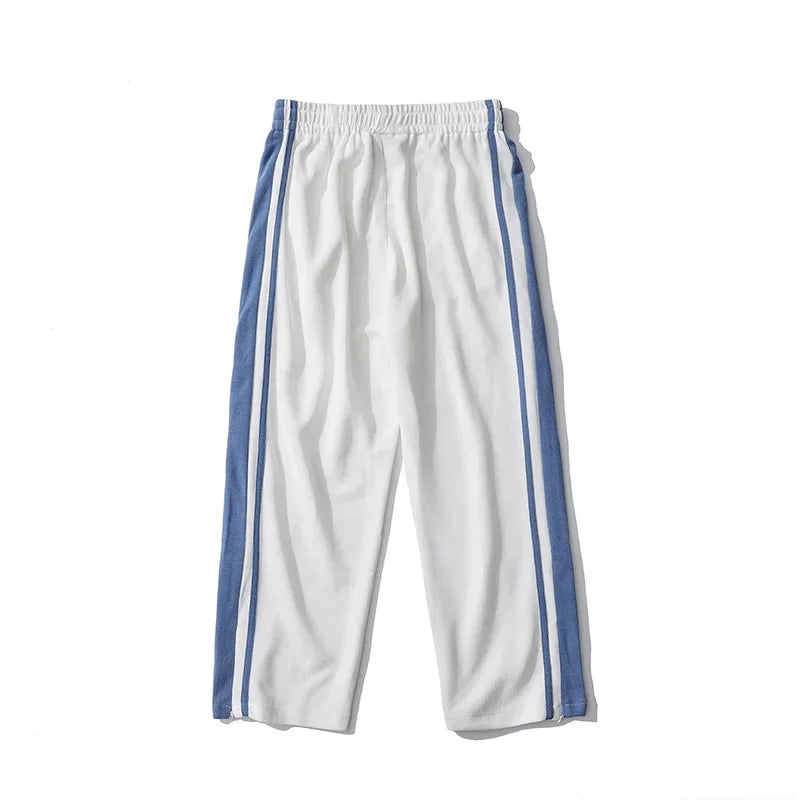 Korean Loose Stripe Basketball Joggers Pants
