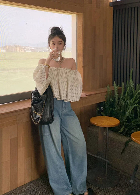 High Waist Vintage Flare Leg Jeans