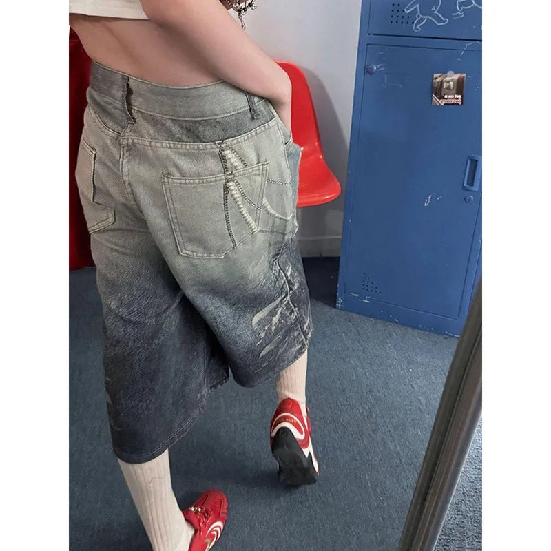 American Summer Wide Leg High Jorts