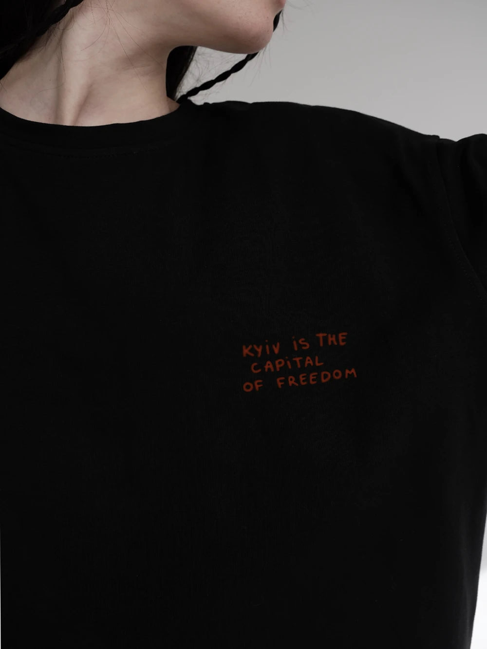 Kyiv Freedom Print Cotton T-Shirt